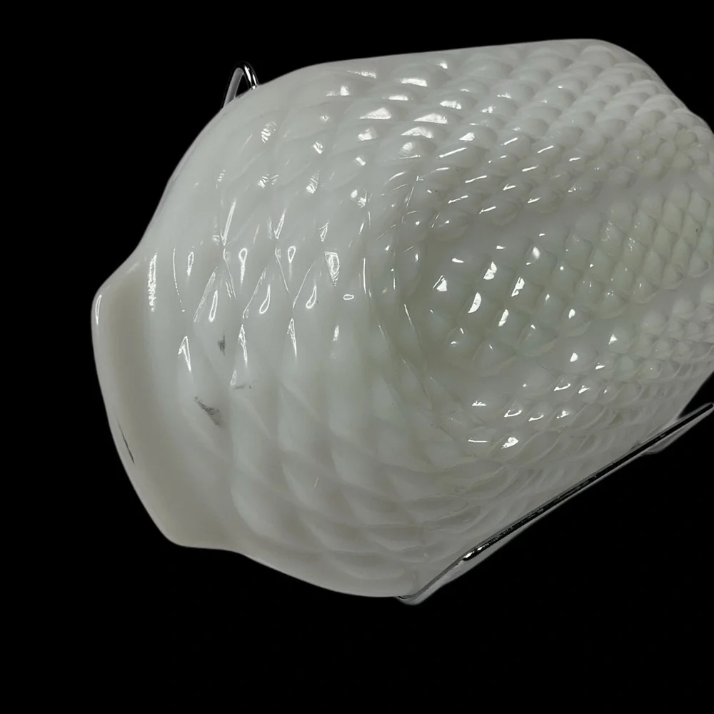 Anchor Hocking Vintage White Milk Glass Relish Tray 13”